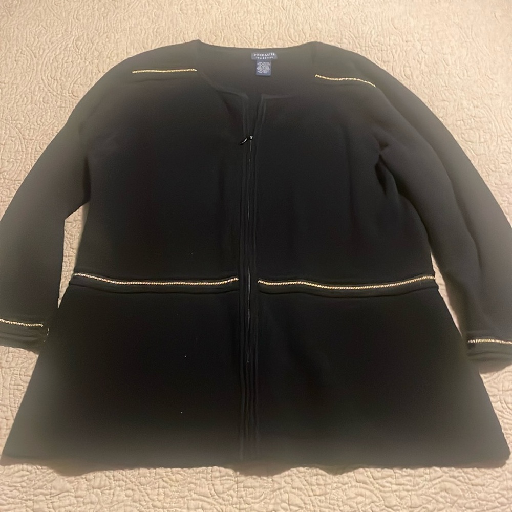 Doncaster collection black sweater/jacket